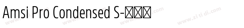 Amsi Pro Condensed S字体转换